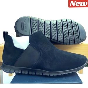 🆕 Cole Haan ZeroGrand® Slip-On Black Suede Booties